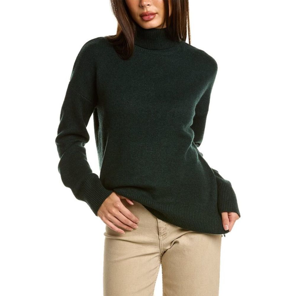 Theory Dark Green Turtleneck Sweater